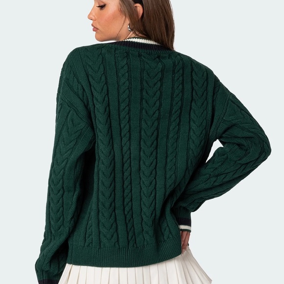 Edikted Cable Knit Sweater - Picture 2 of 13